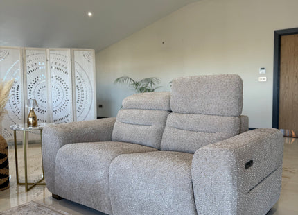 Tokyo Electric Recliner Beige 2 Seater