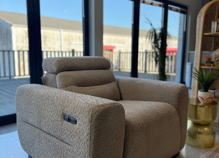 Tokyo Electric Recliner Beige Armchair