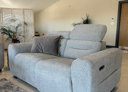 Tokyo Electric Recliner Grey 2 Seater