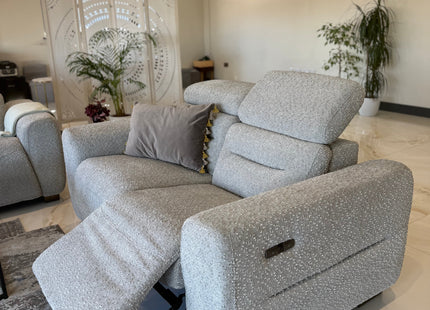 Tokyo Electric Recliner Grey 2 Seater