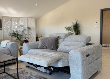 Tokyo Electric Recliner Grey 2 Seater