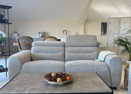 Tokyo Electric Recliner Grey 3 Seater
