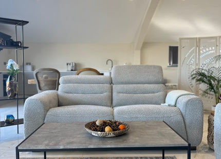 Tokyo Electric Recliner Grey 3 Seater