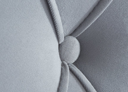 Woodbury Fabric Bed Frame in Grey Velvet