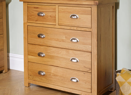 WOBURN 3+2 CHEST OAK/OAK VENEERS