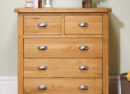 WOBURN 3+2 CHEST OAK/OAK VENEERS