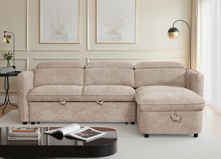 Capri Sofabed Beige Universal Corner
