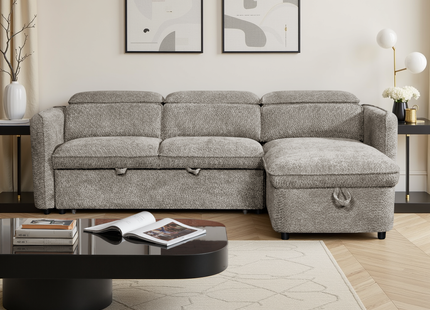 Capri Sofabed Grey Universal Corner