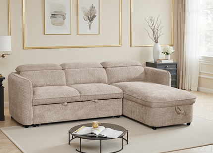 Capri Sofabed Beige Universal Corner