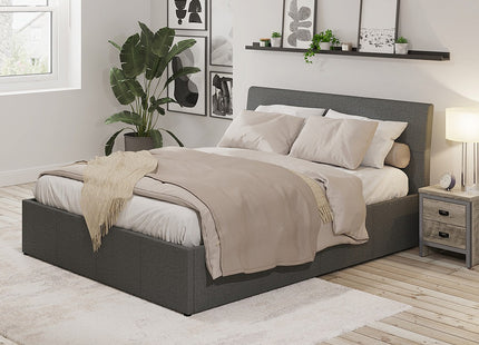 Acso Ottoman Bed - Kingsize - Grey