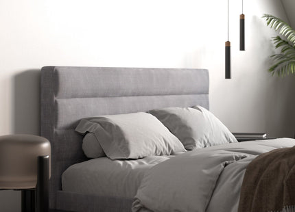 Flair Barnhill Silver Linen Bed Frame