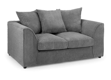 Harley Jumbo Sofa Grey 2 Seater
