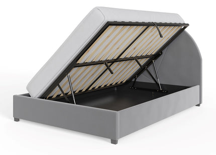 Eldon Side Lift Ottoman Bed - Grey - Double