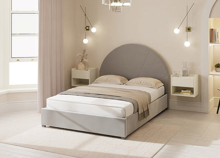 Eldon Side Lift Ottoman Bed - Grey - Double