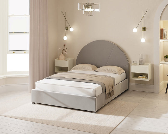 Eldon Side Lift Ottoman Bed - Grey - Double