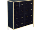 8 Drawer / Black & Gold