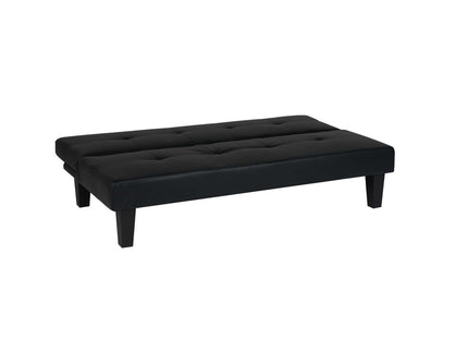 Franklin Faux Leather Sofa Bed in Black