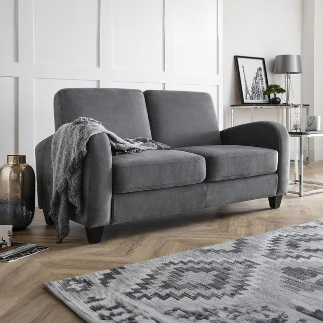 Vivo 2 Seater Sofa In Dusk Grey Chenille