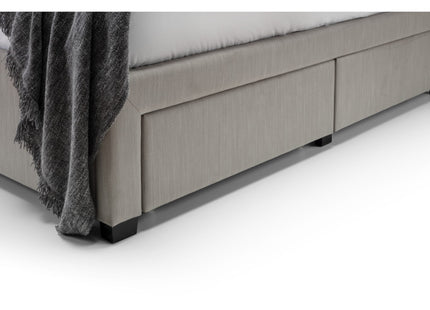 Wilton 180cm Superking Grey Linen Style Fabric Storage Bed with 4 Drawers – image 10