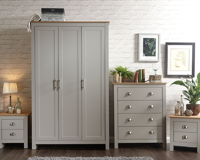 Lancs 4 Piece Bedroom Set - Grey