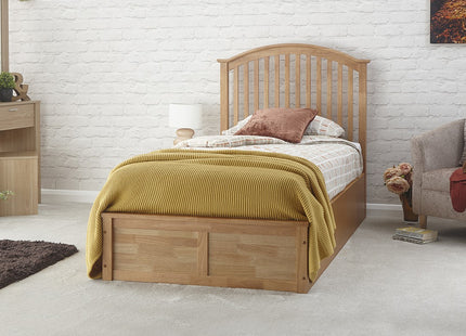 Madrid Wooden Ottoman Bed - Single