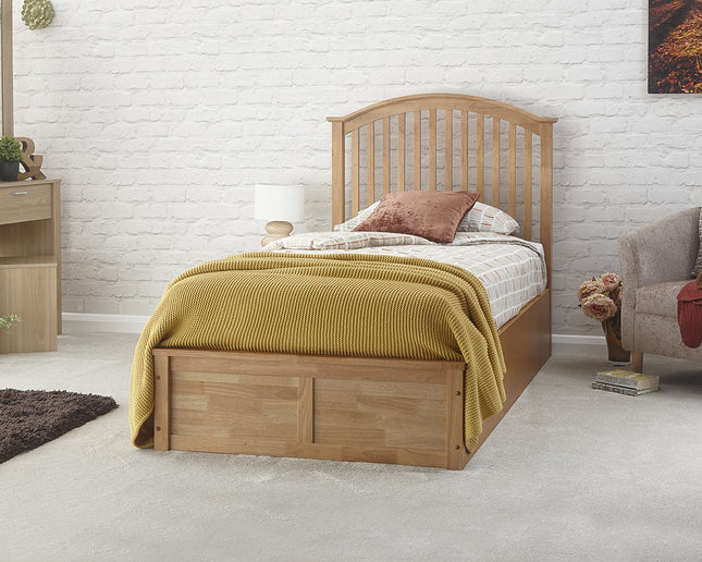 Madrid Wooden Ottoman Bed - Single