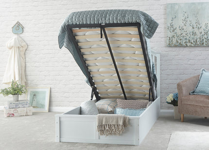 Madrid Wooden Ottoman Bed - Single