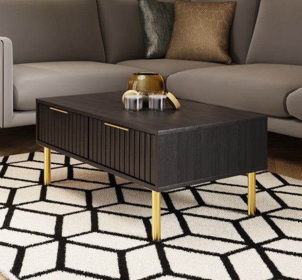 Nervata Black Coffee Table
