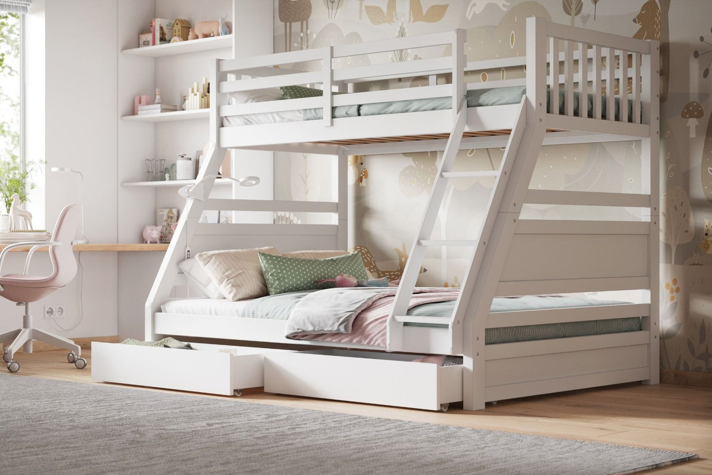 Flair Ollie Bunk Bed White