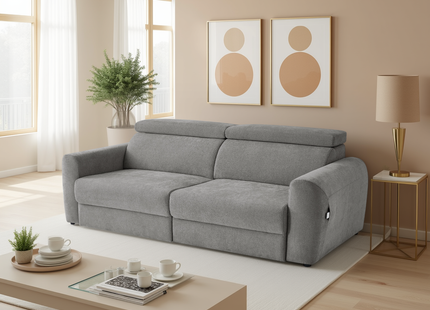 Dakota Electric Sofabed Grey 3 Seater