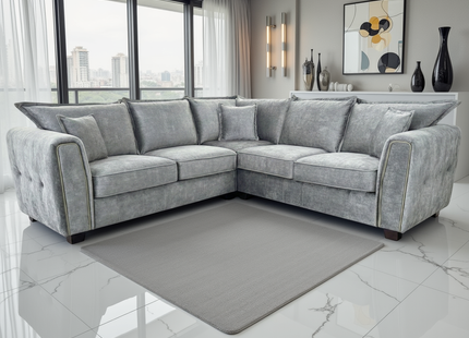 Serena Sofa Grey Large Corner