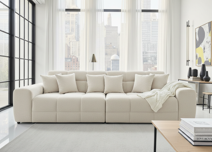 Jacob Sofa Natural 4 Seater