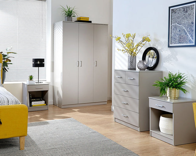 4 Piece Bedroom Set - Grey