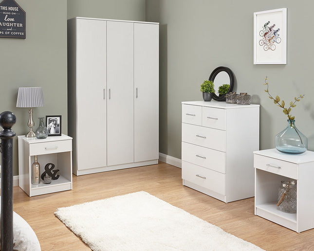 4 Piece Bedroom Set - White