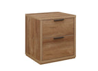 2 Drawer / Rustic Oak