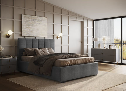 Flair Waltz Grey Ottoman Bed