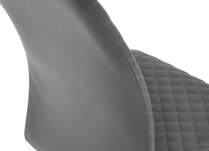 Set of 4 Xavier Grey Upholstered Cantilever Dining Chairs – image 6