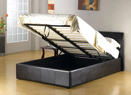 4FT Fusion Faux Leather Storage Bed