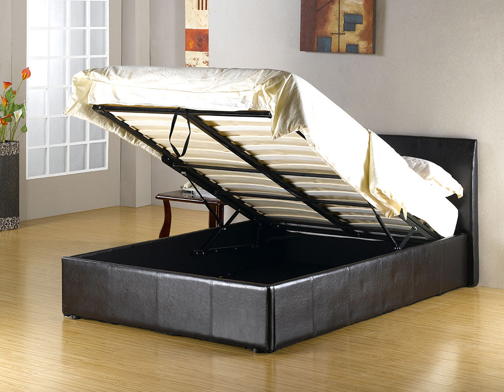 4FT Fusion Faux Leather Storage Bed