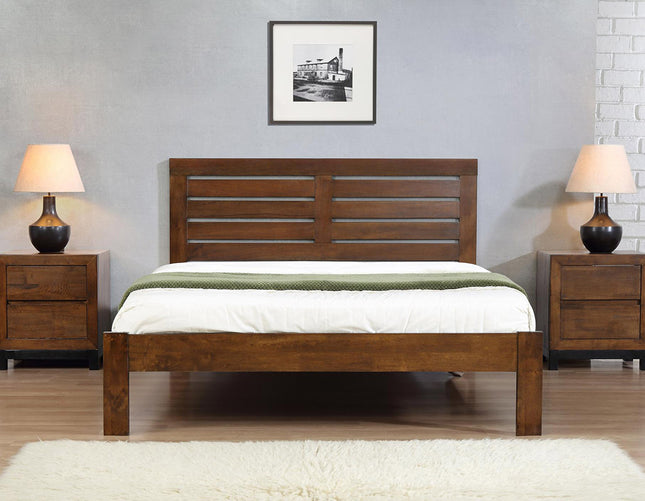 Vulcan Rustic Oak Bed