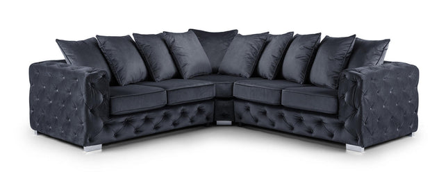 Ankara Large Slate Corner Sofa