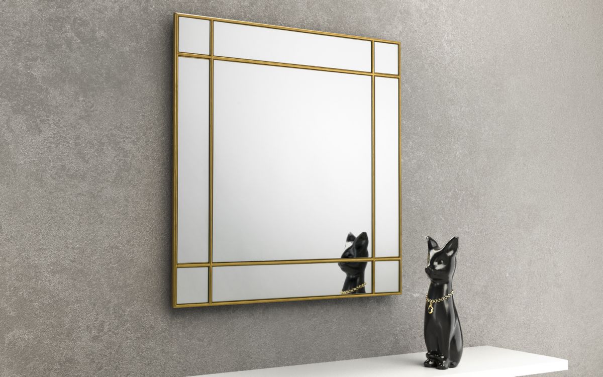 Forta Gold Square Mirror