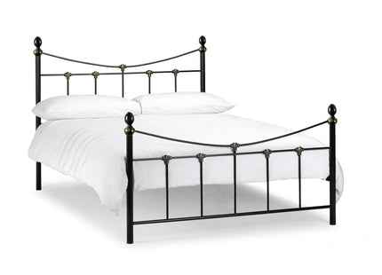 Rebecca Metal Bed - Black & Gold