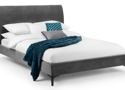 Sanderson Diamond Quilted Velvet Bed