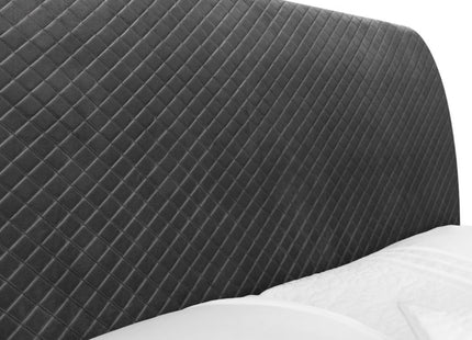 Sanderson Diamond Quilted Velvet Bed