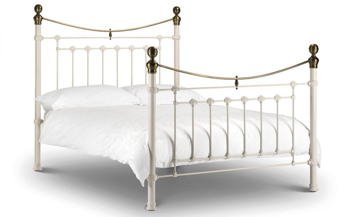 Victoria Metal Bed - White